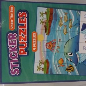Sticker/Puzzle Under The Sea Book (Never Used)